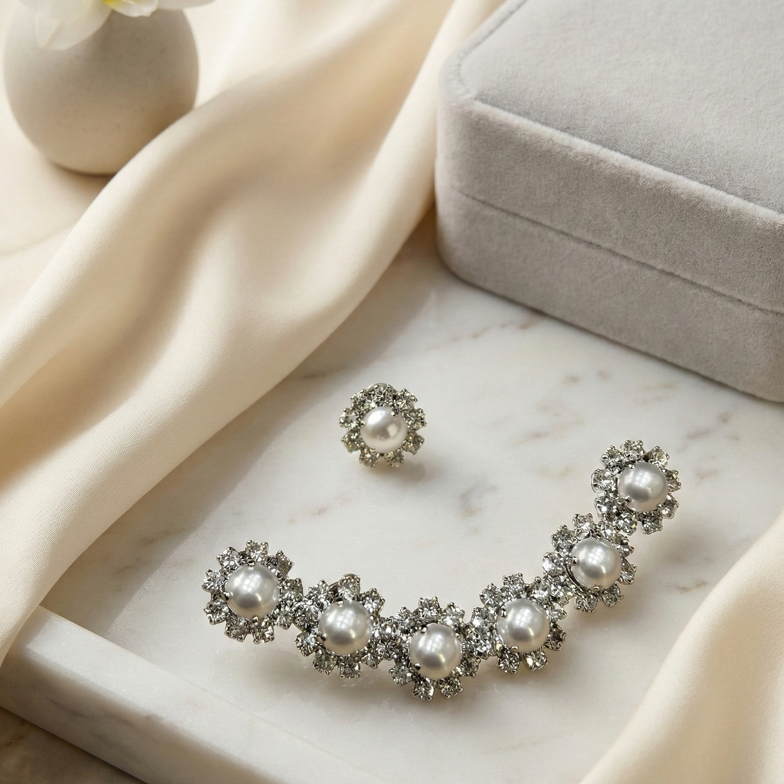 Ear Cuff Mavi Pearl